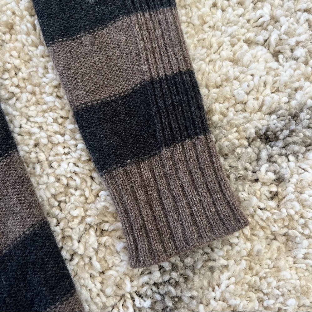 🖤 EUC🖤 VINCE Cashmere Blend Striped Wrap Cardigan - Picture 5 of 9